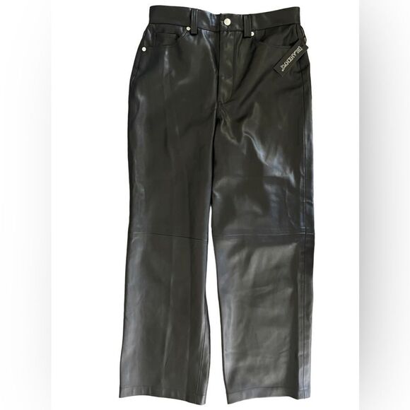 Blank NYC Baxter women’s faux leather black pants high waist sz 29 - Picture 1 of 10